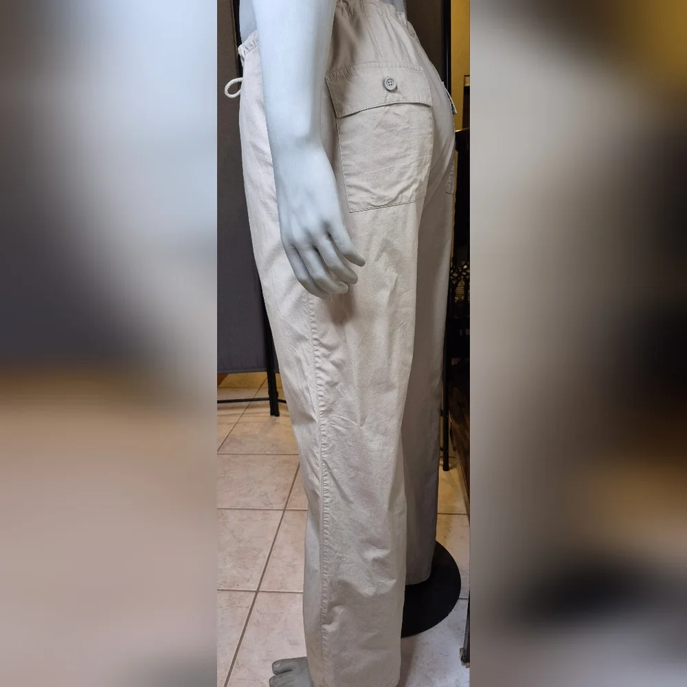 H&M Men's Cream Drawstring Pants - Picture 7 of 12